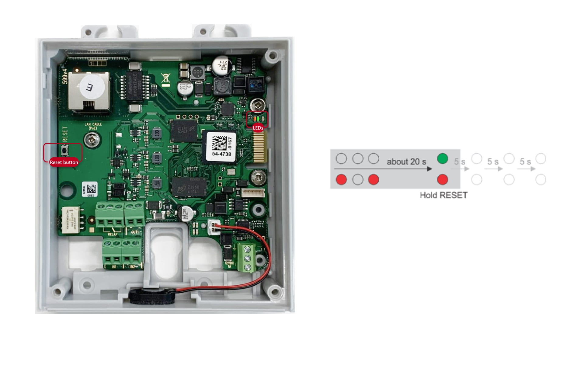 Finding IP address using the reset button on a 2N Access Unit 2.0