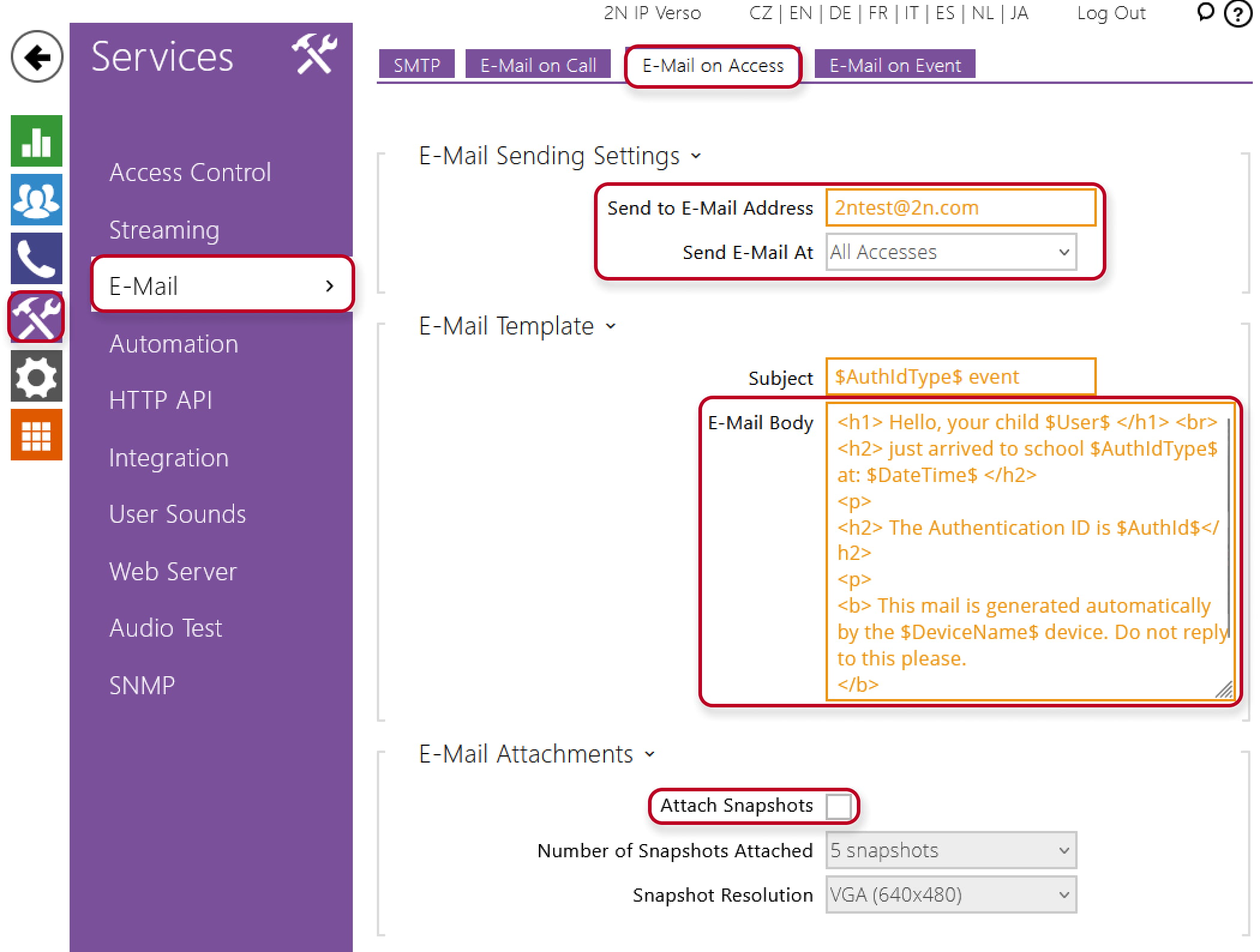 2N_IP_Intercom_SMS_configuration