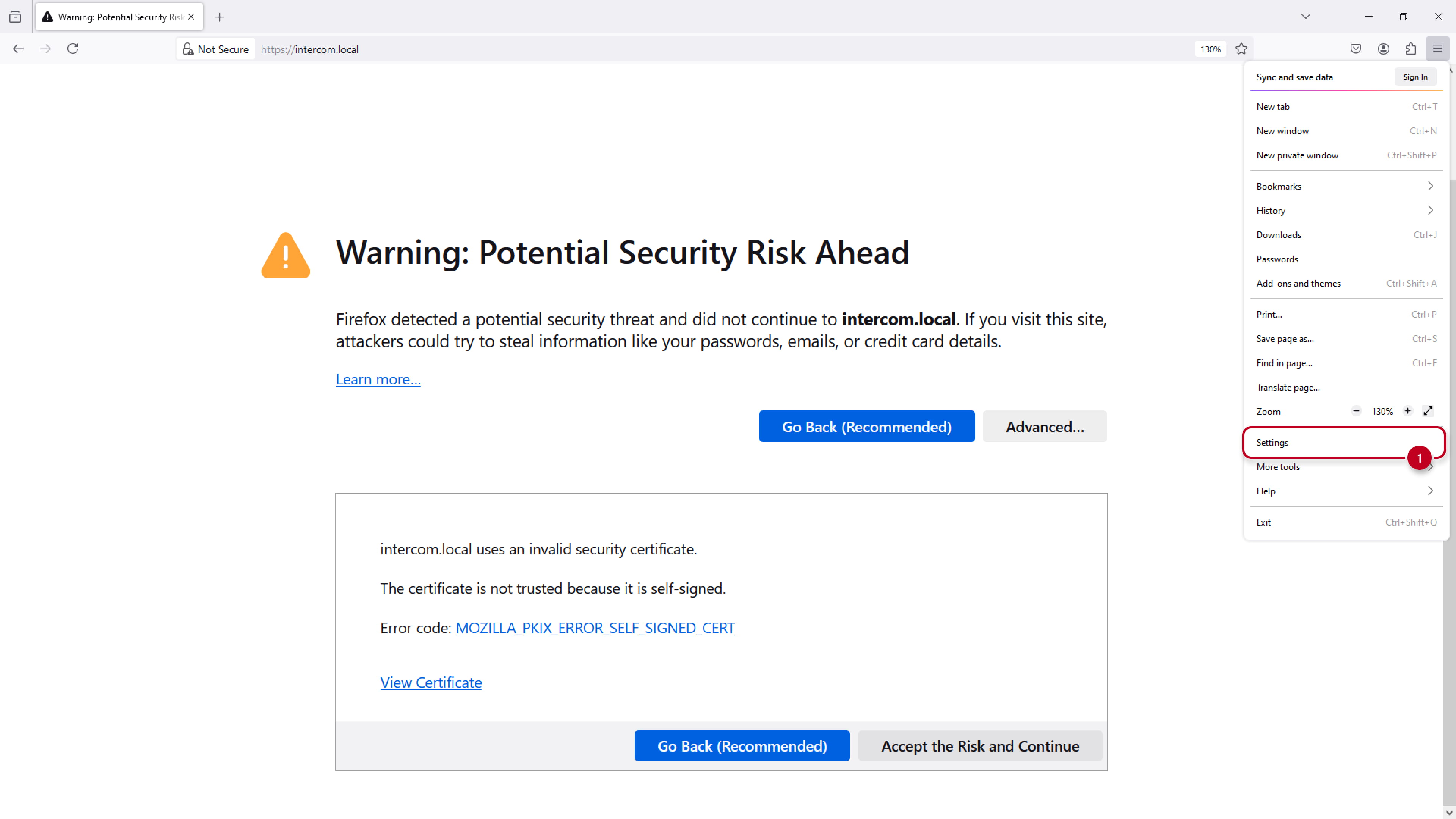 Firefox - Settings Firefox - Settings