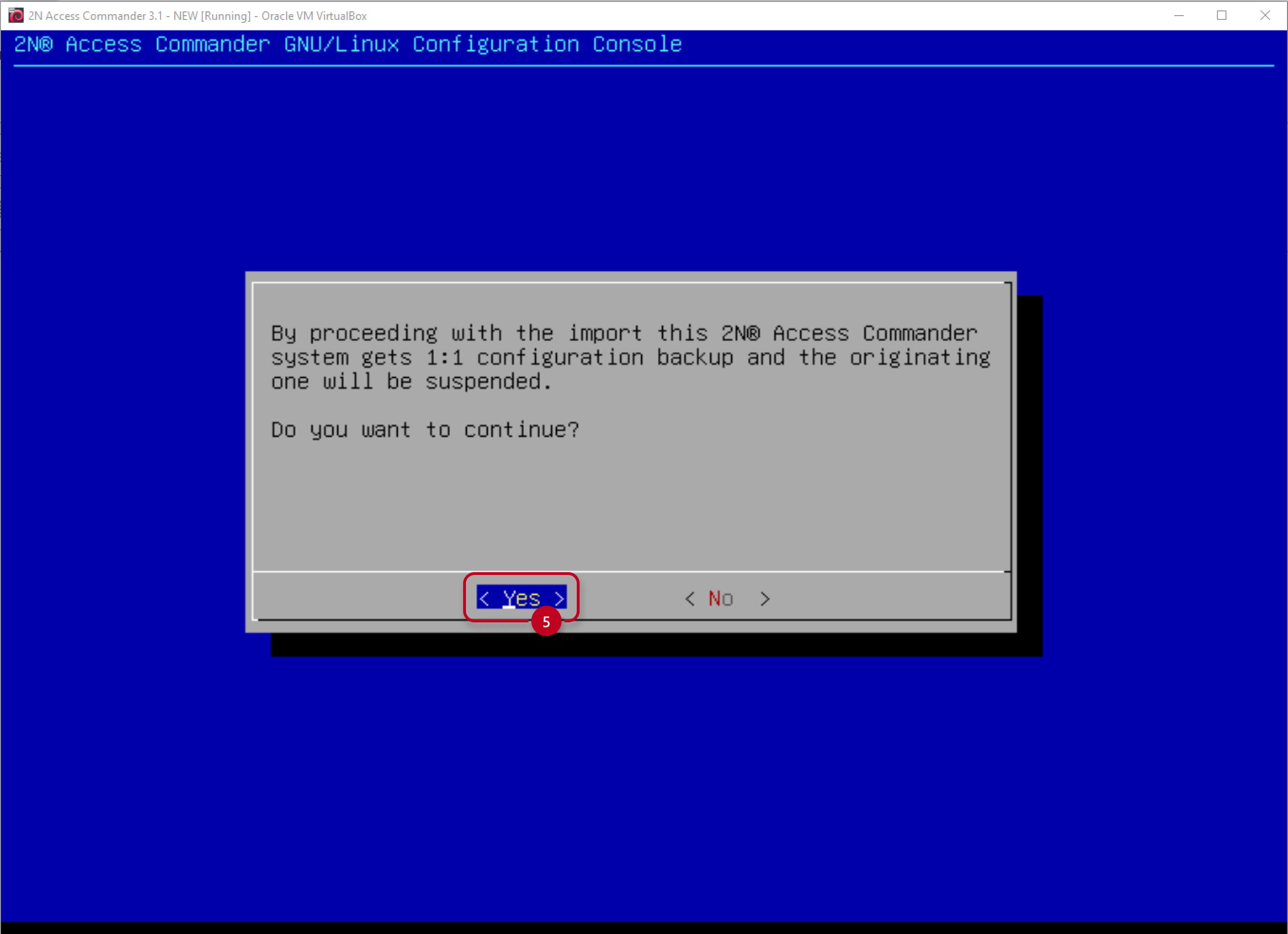 2N Access Commander - Linux console - Import - Proceeding 2N Access Commander - Linux console - Import - Proceeding
