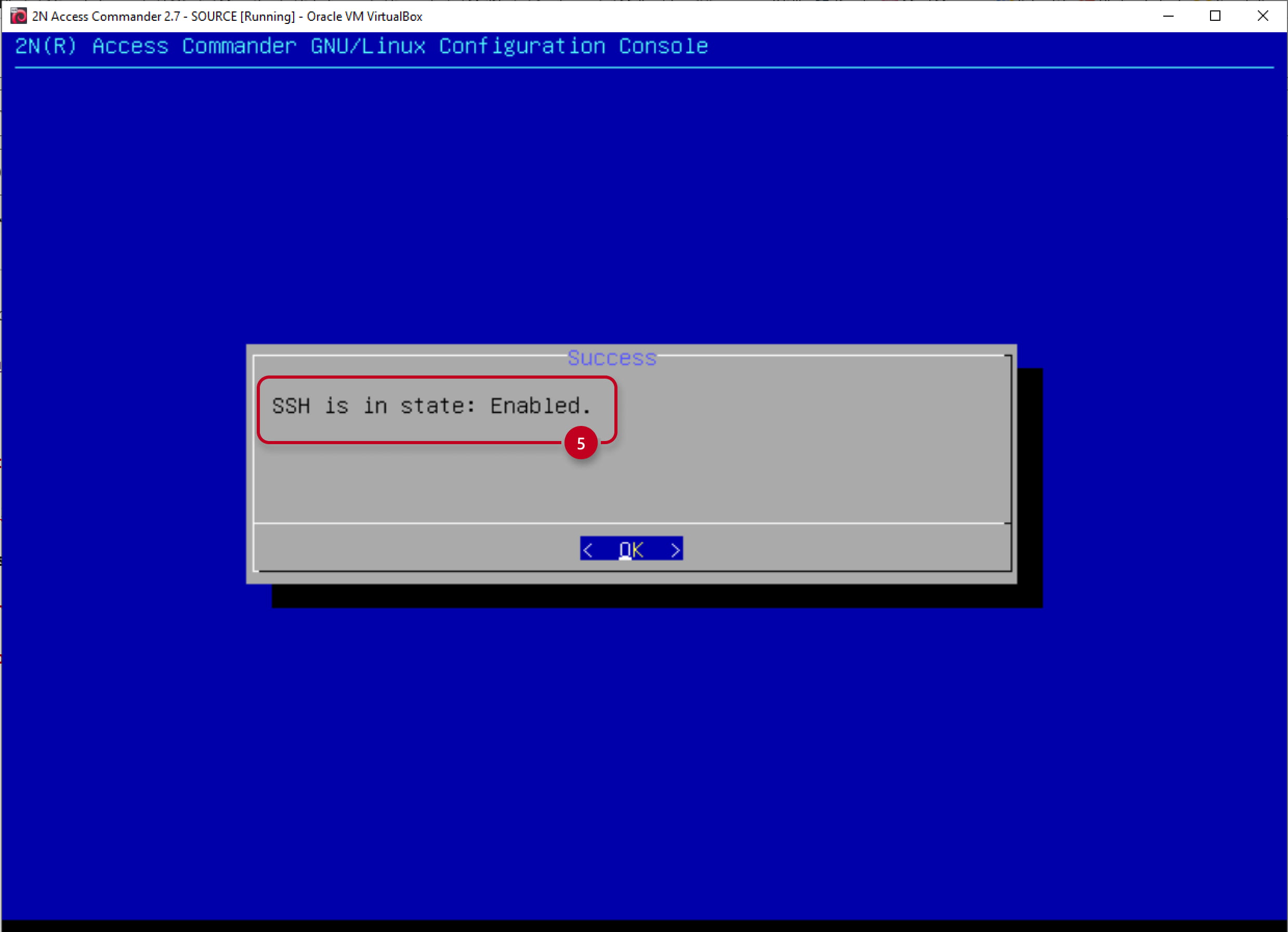 2N Access Commander - Linux console - SSH enabled 2N Access Commander - Linux console - SSH enabled