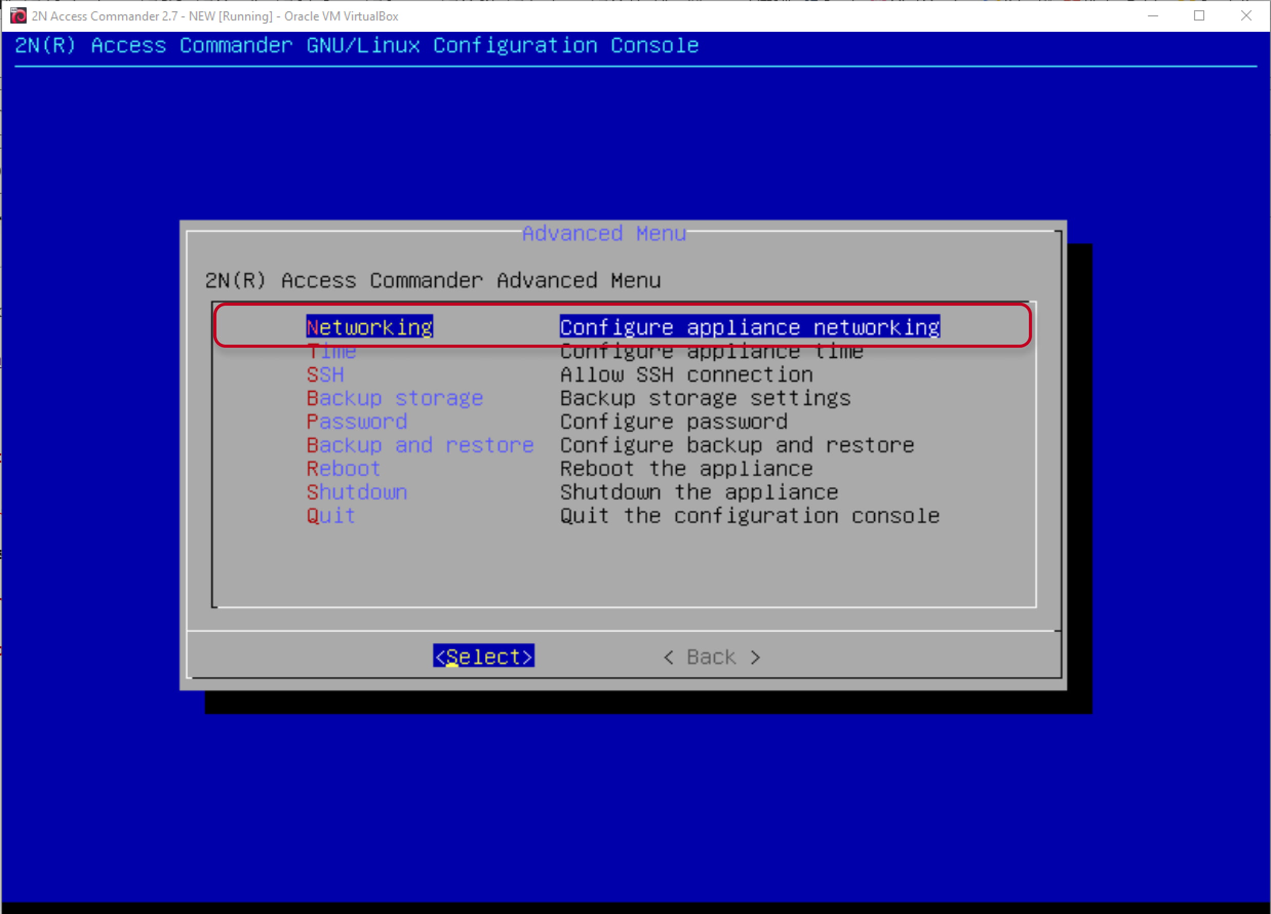 2N Access Commander - Linux console - Networking 2N Access Commander - Linux console - Networking