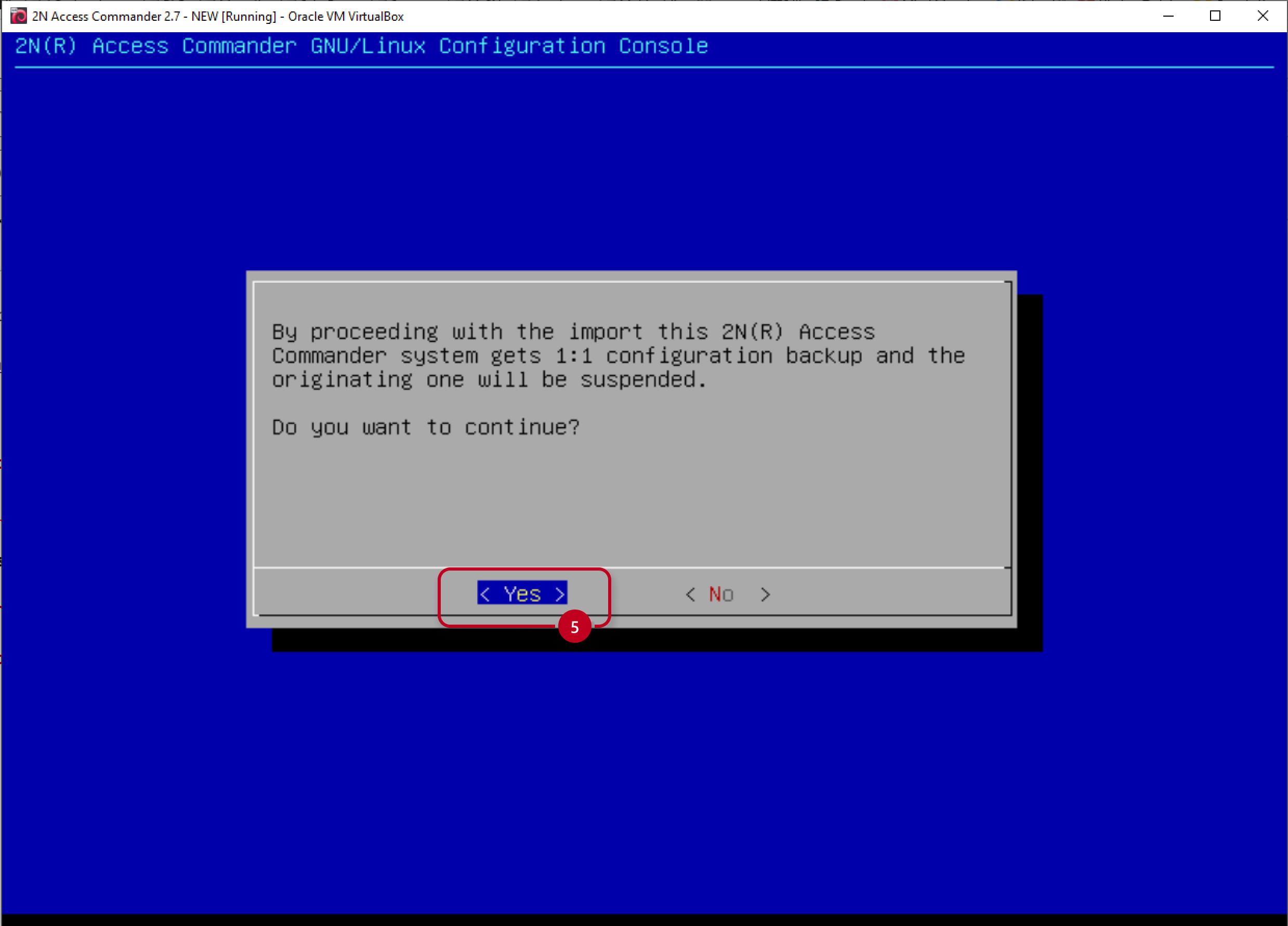 2N Access Commander - Linux console - Import - Proceeding 2N Access Commander - Linux console - Import - Proceeding