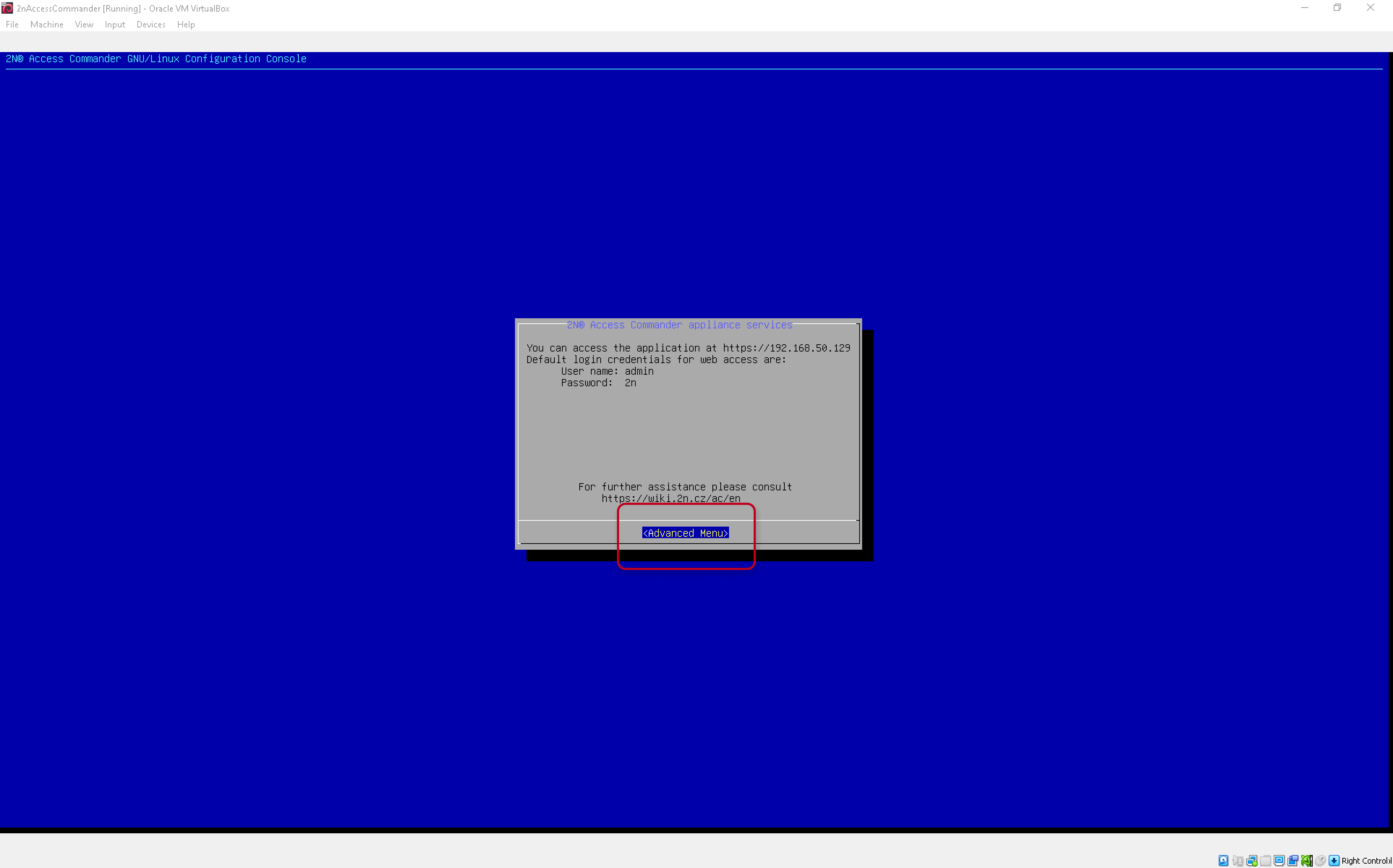 Image showing how to setup keyboard layout in Linux of Access Commander