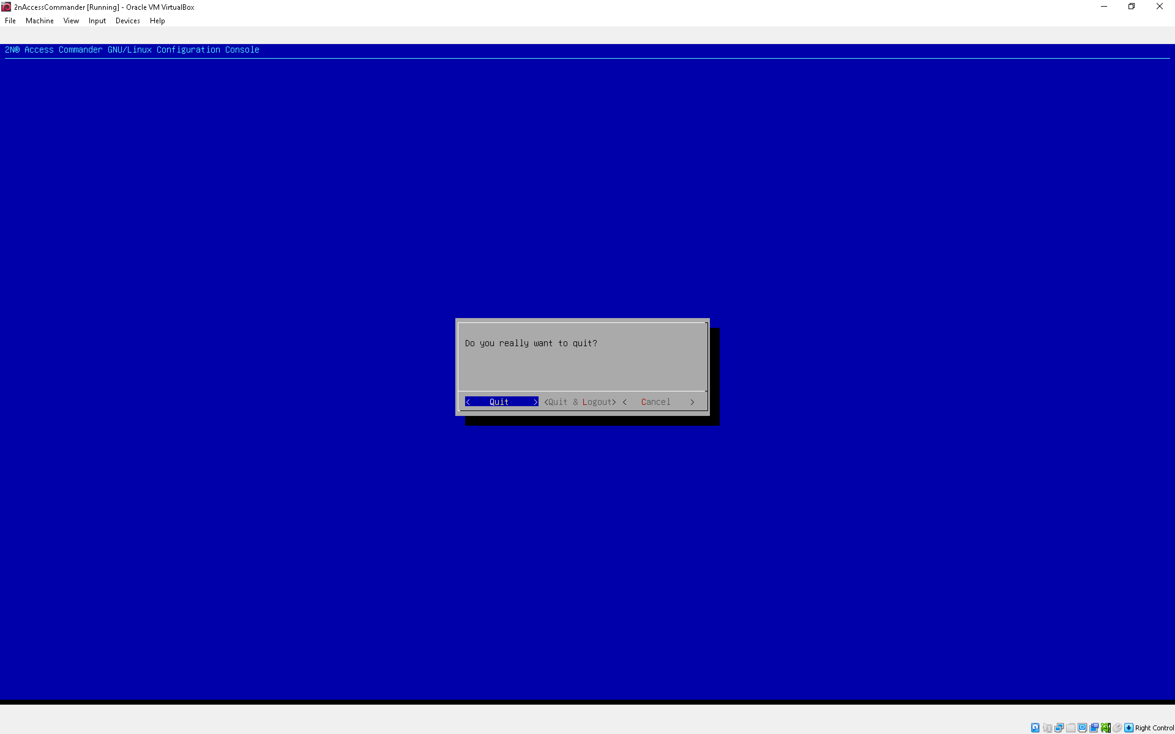Image showing how to setup keyboard layout in Linux of Access Commander