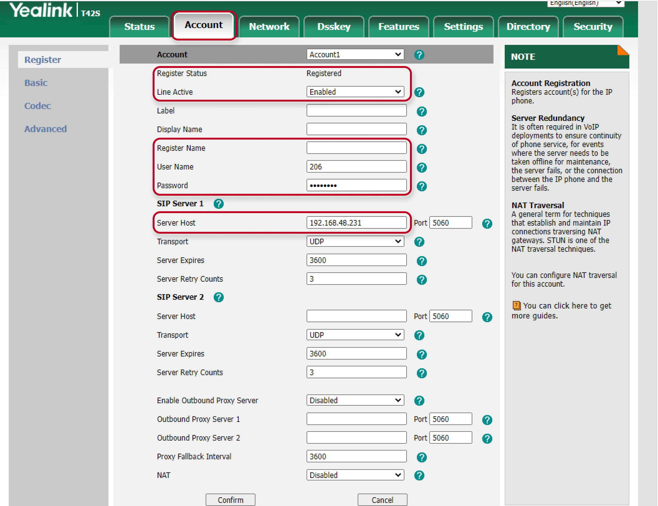 Filling the correct parameters