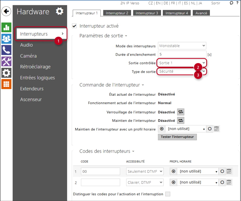 2N IP Intercom Security Relay Configuration