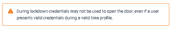 Image showing message informing about lockdown.