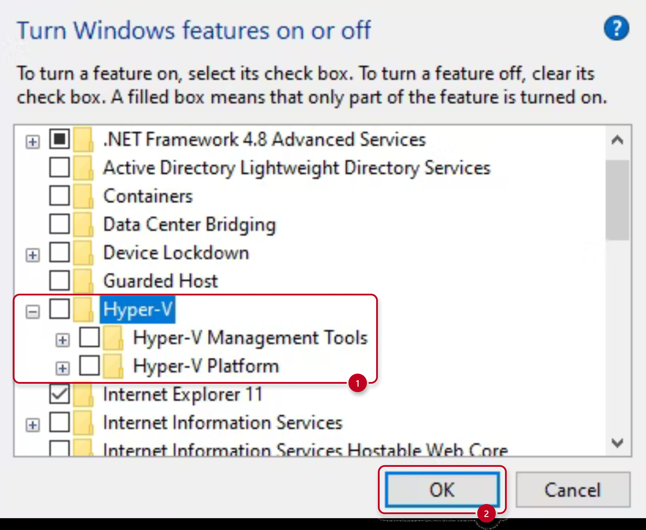 Windows - Turn off Hyper-V