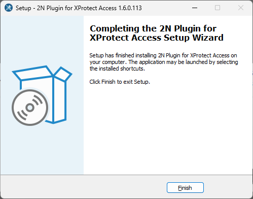 XProtect Access Setup Finish