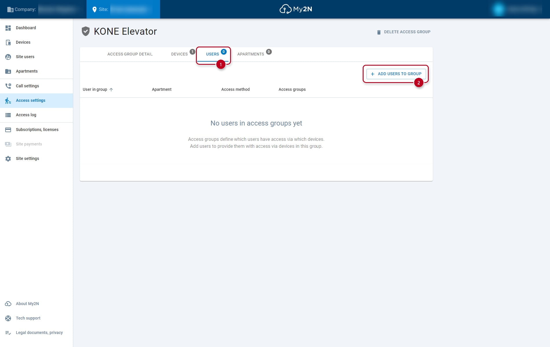 adding user to access group