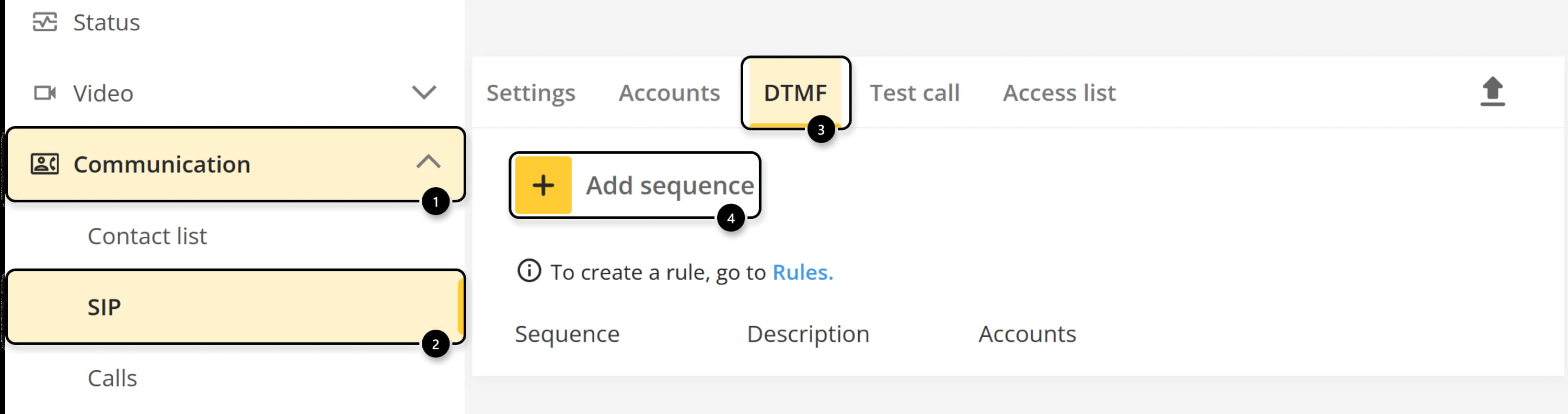 Axis network intercom - add DTMF sequence
