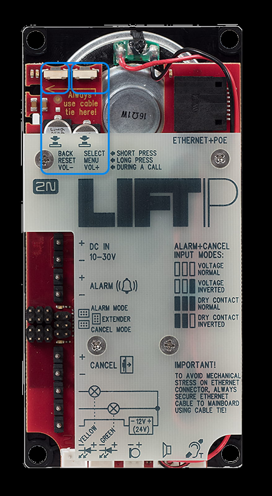 LiftIP buttons