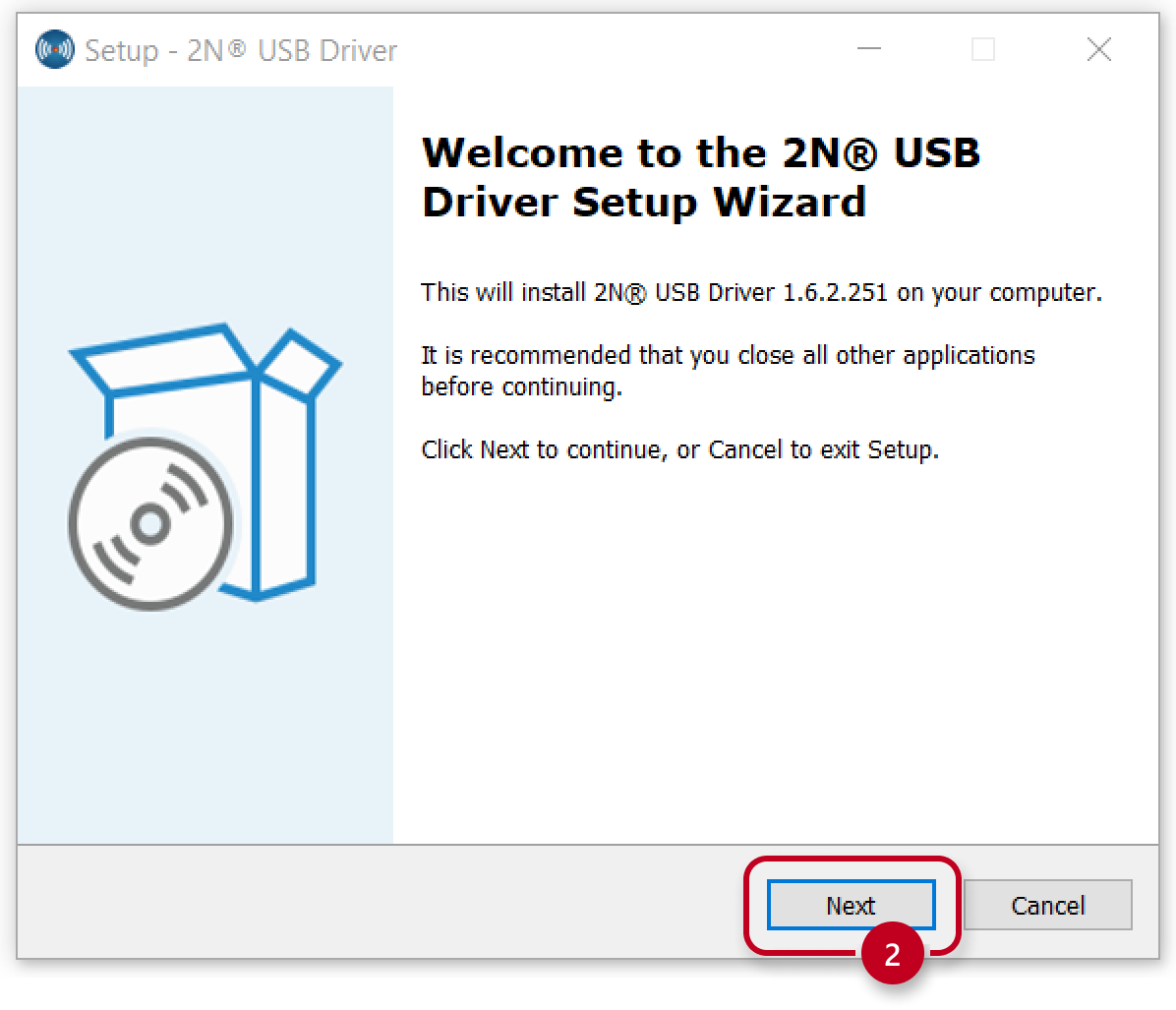 2N USB driver - installation