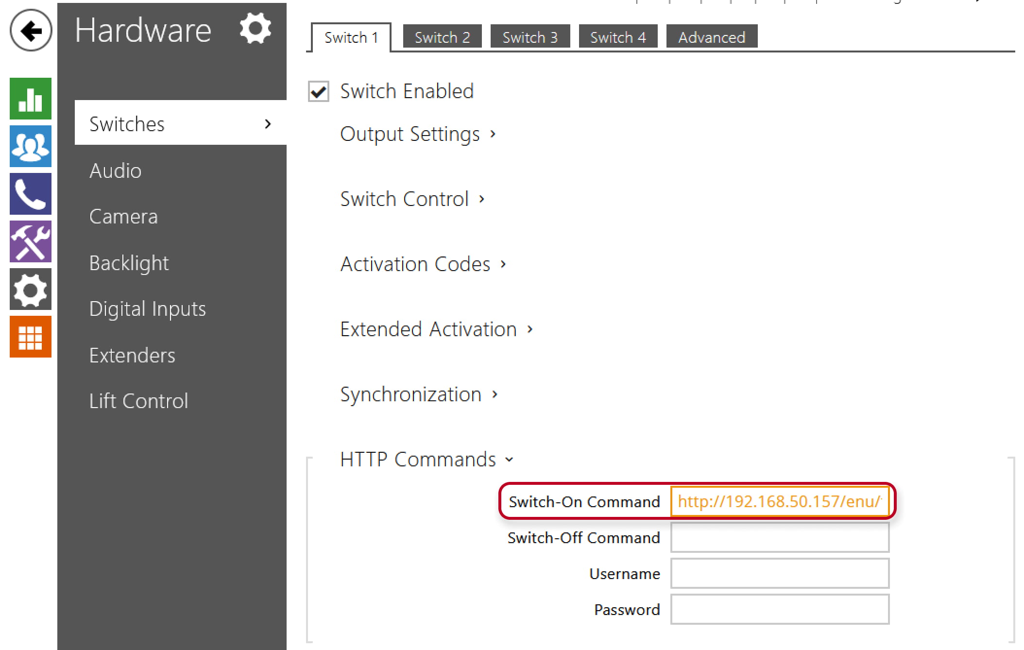 2N_IP_Intercom_Switch-On_Command