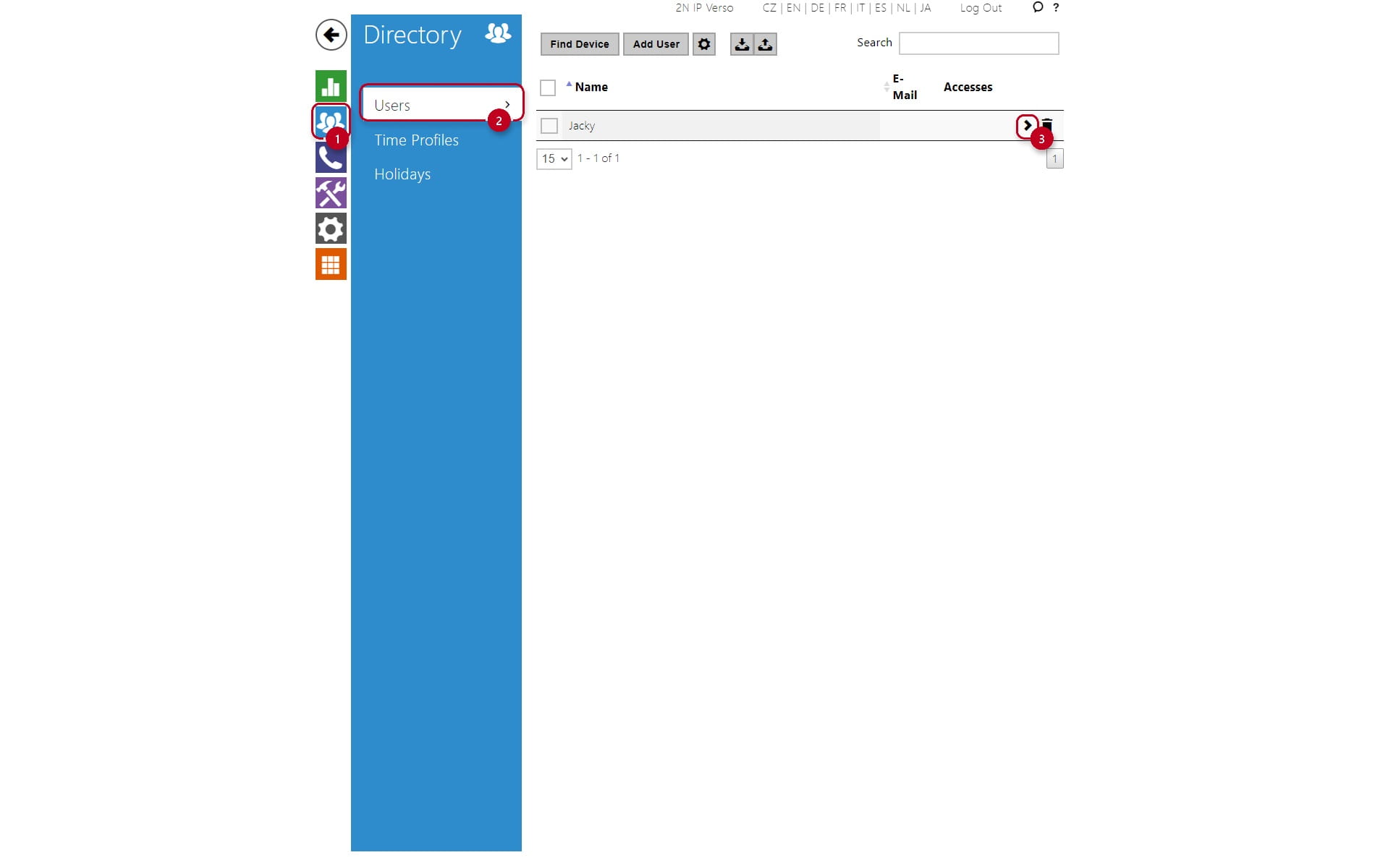 Directory section