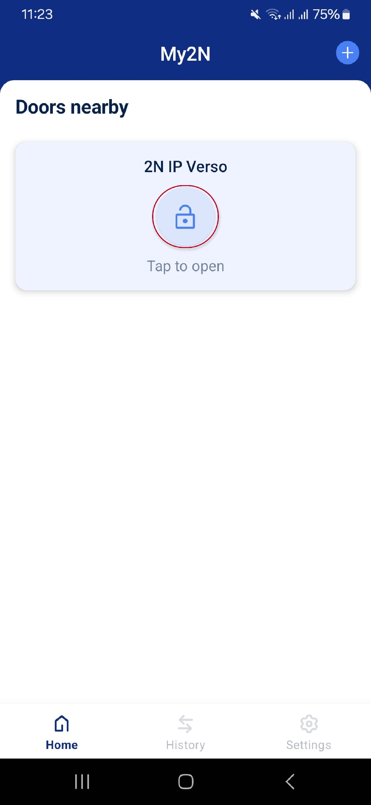 Unlock button