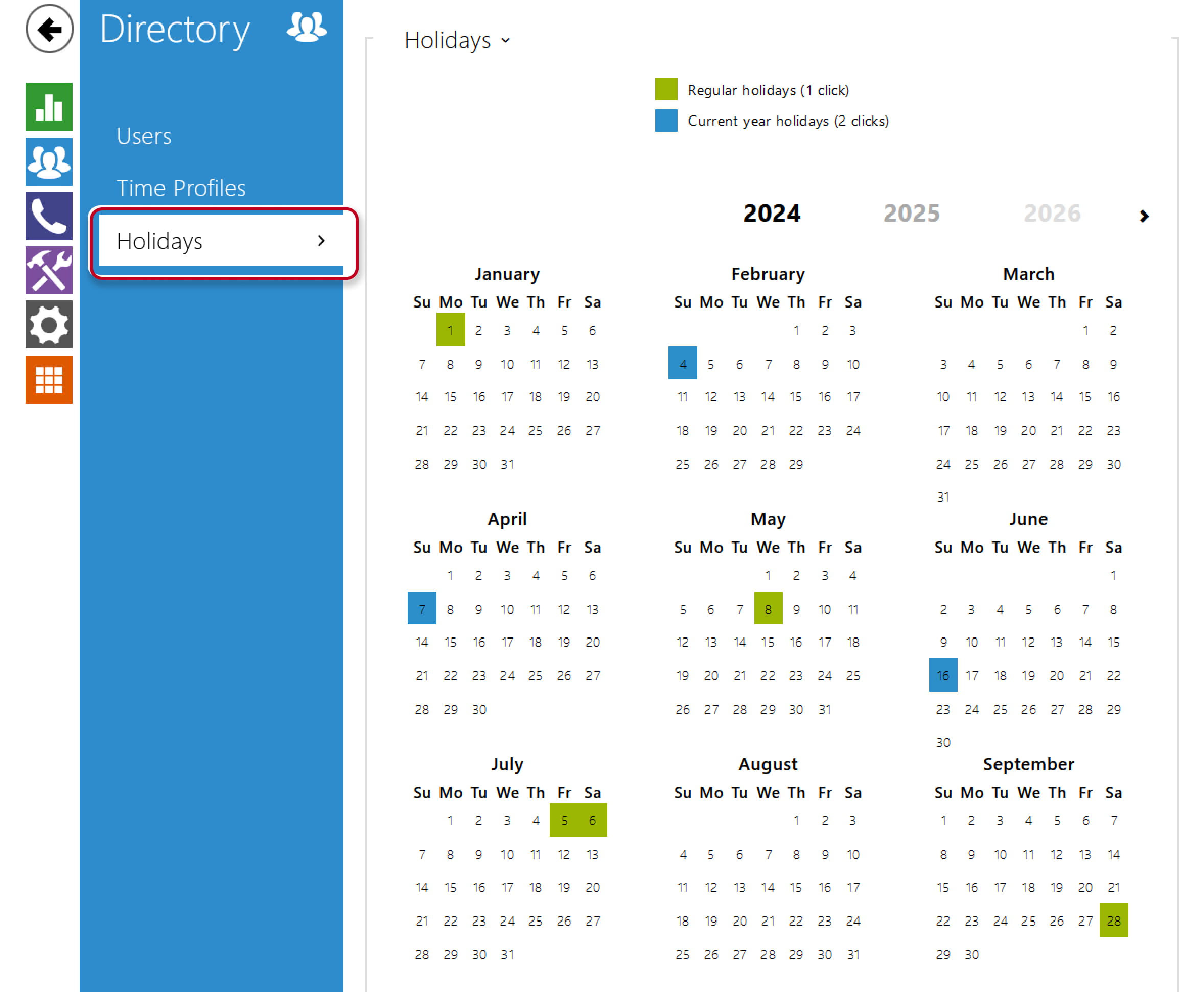 2N IP Intercom - Directory - Holidays 2N IP Intercom - Directory - Holidays