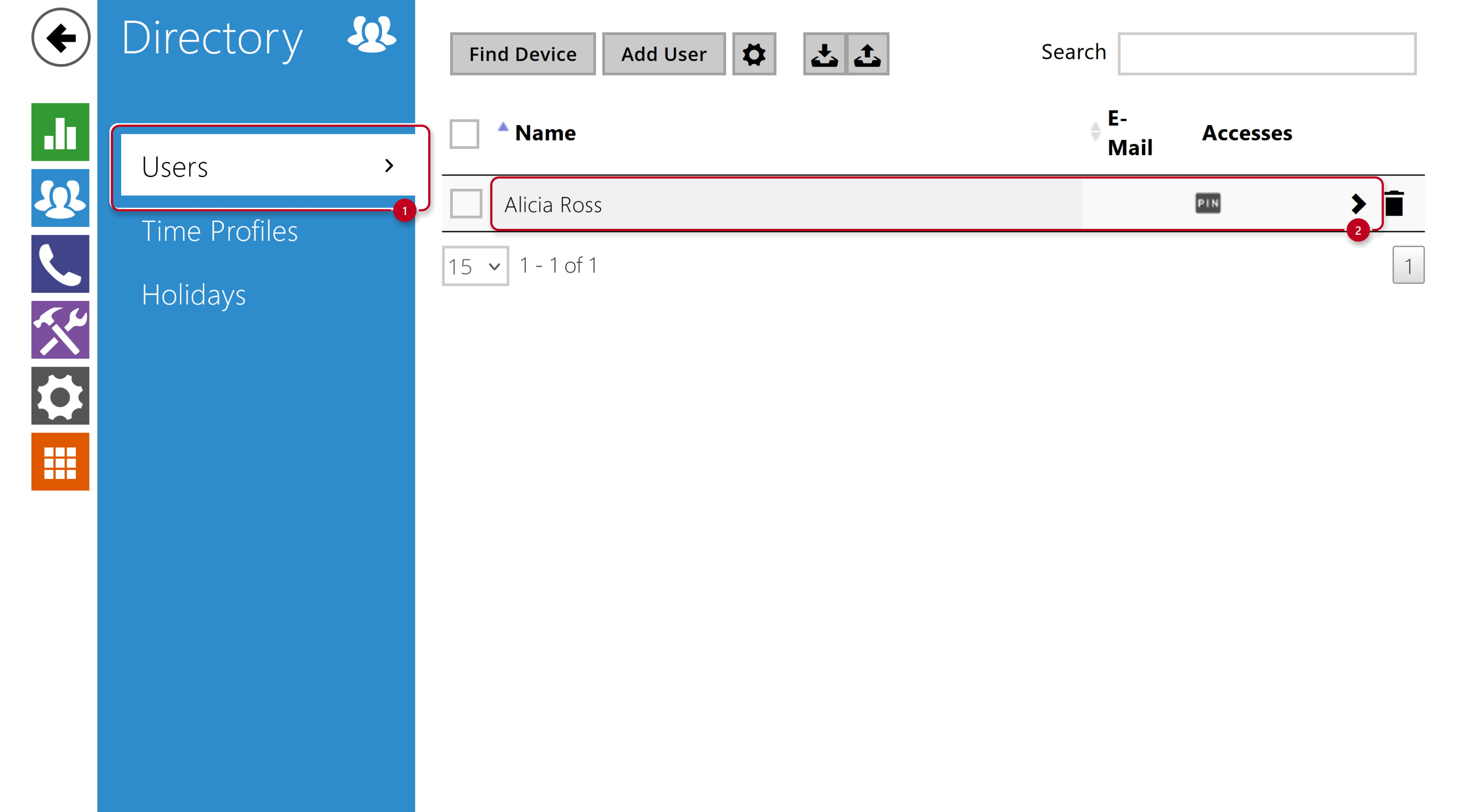 2N IP Intercom - Directory - Users 2N IP Intercom - Directory - Users