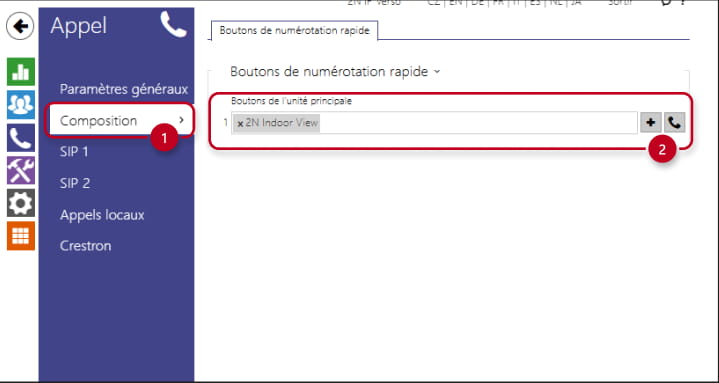 How to configure a 2N IP intercom