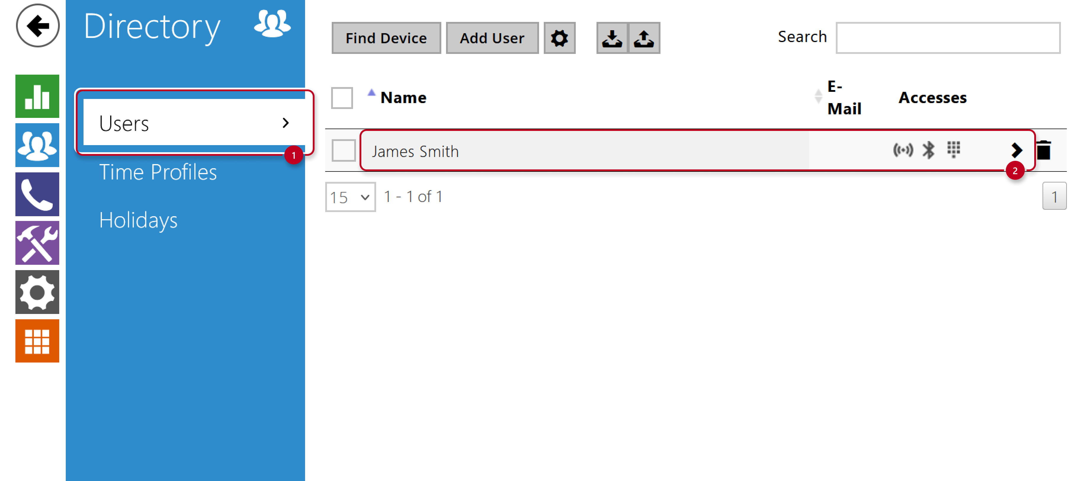 2N IP Intercom - Directory - Users 2N IP Intercom - Directory - Users