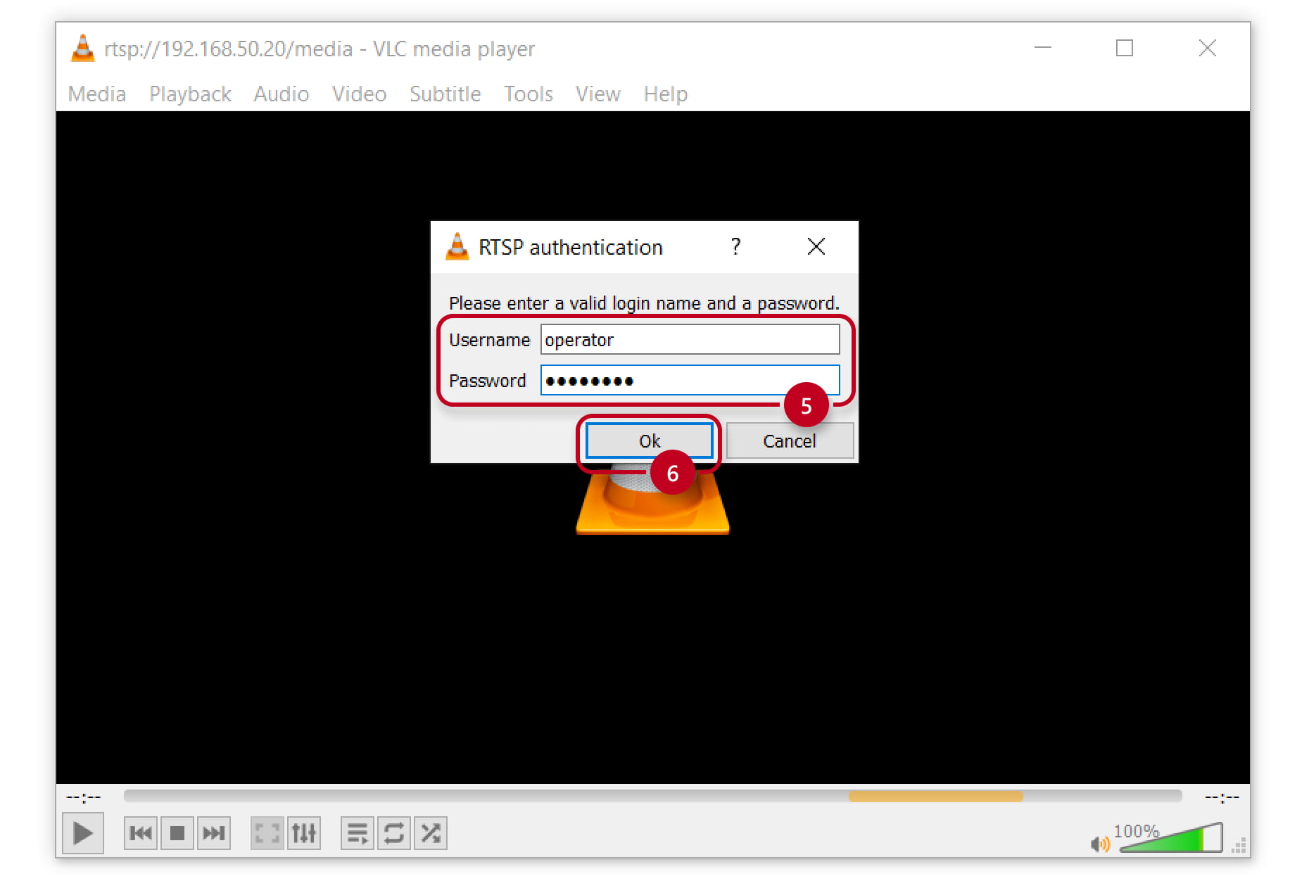VLC media player - RTSP authentication VLC media player - RTSP authentication