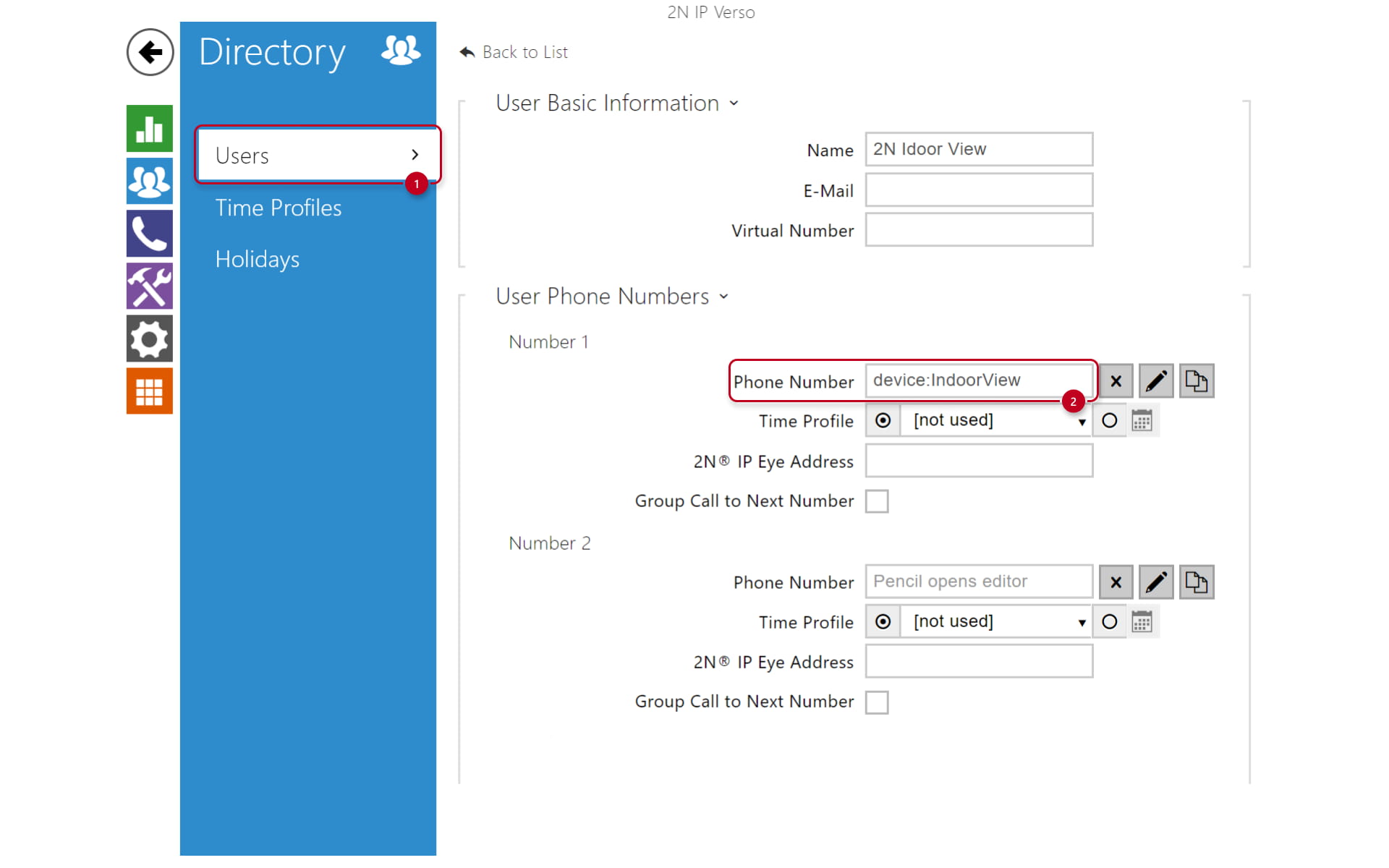 How to configure a 2N IP intercom