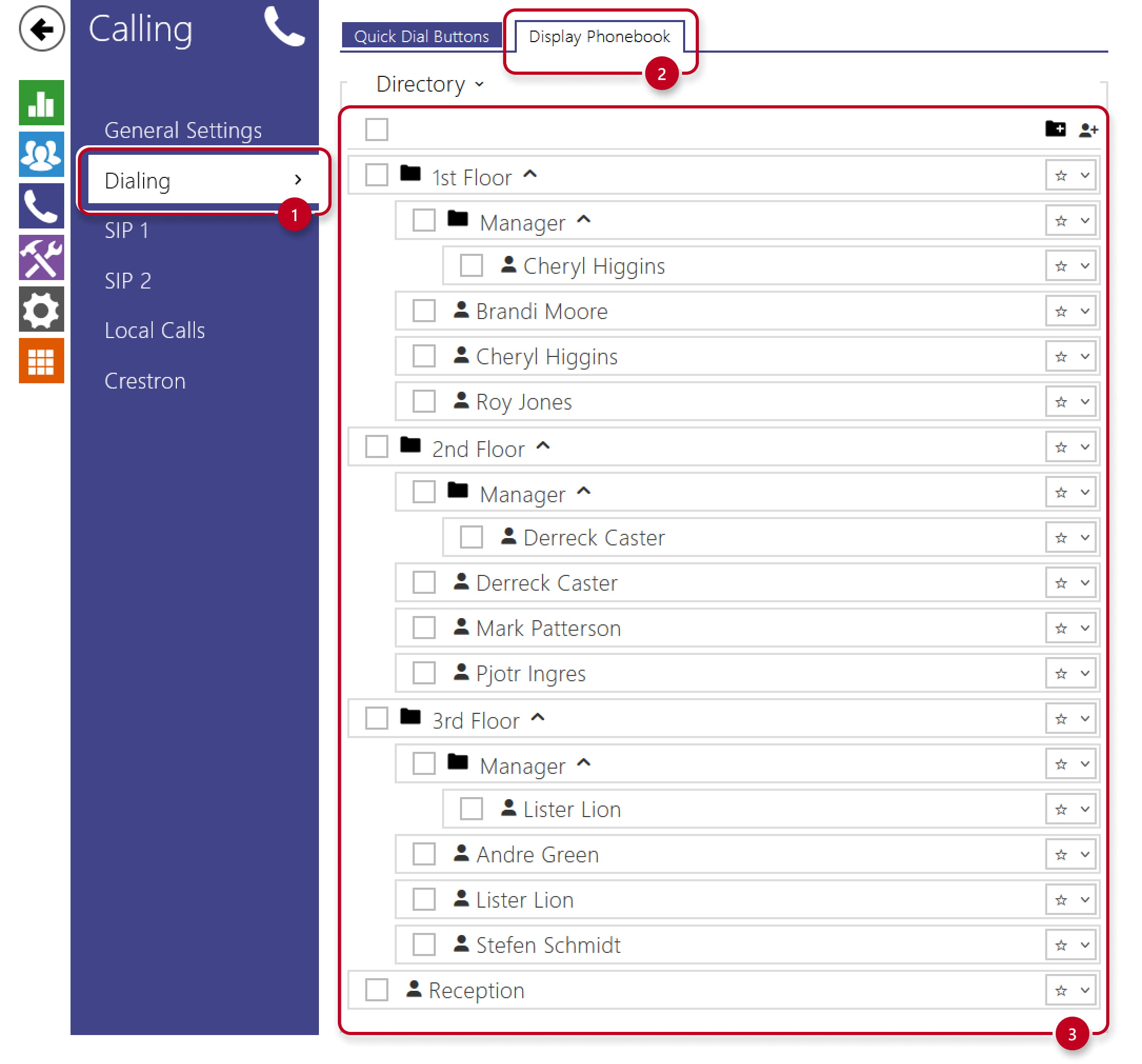 2N IP Verso - Calling - Dialing - Phonebook