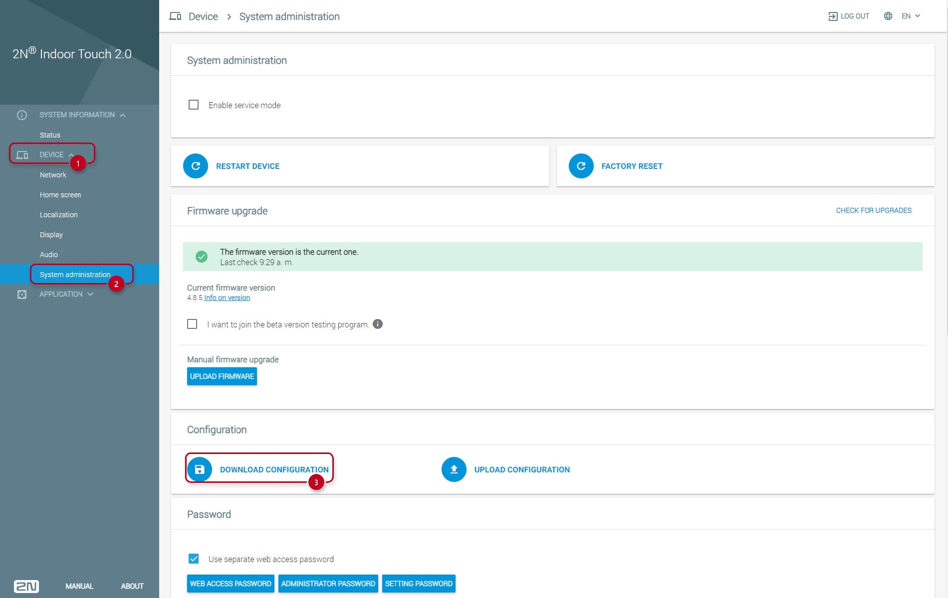 Configuration Backup
