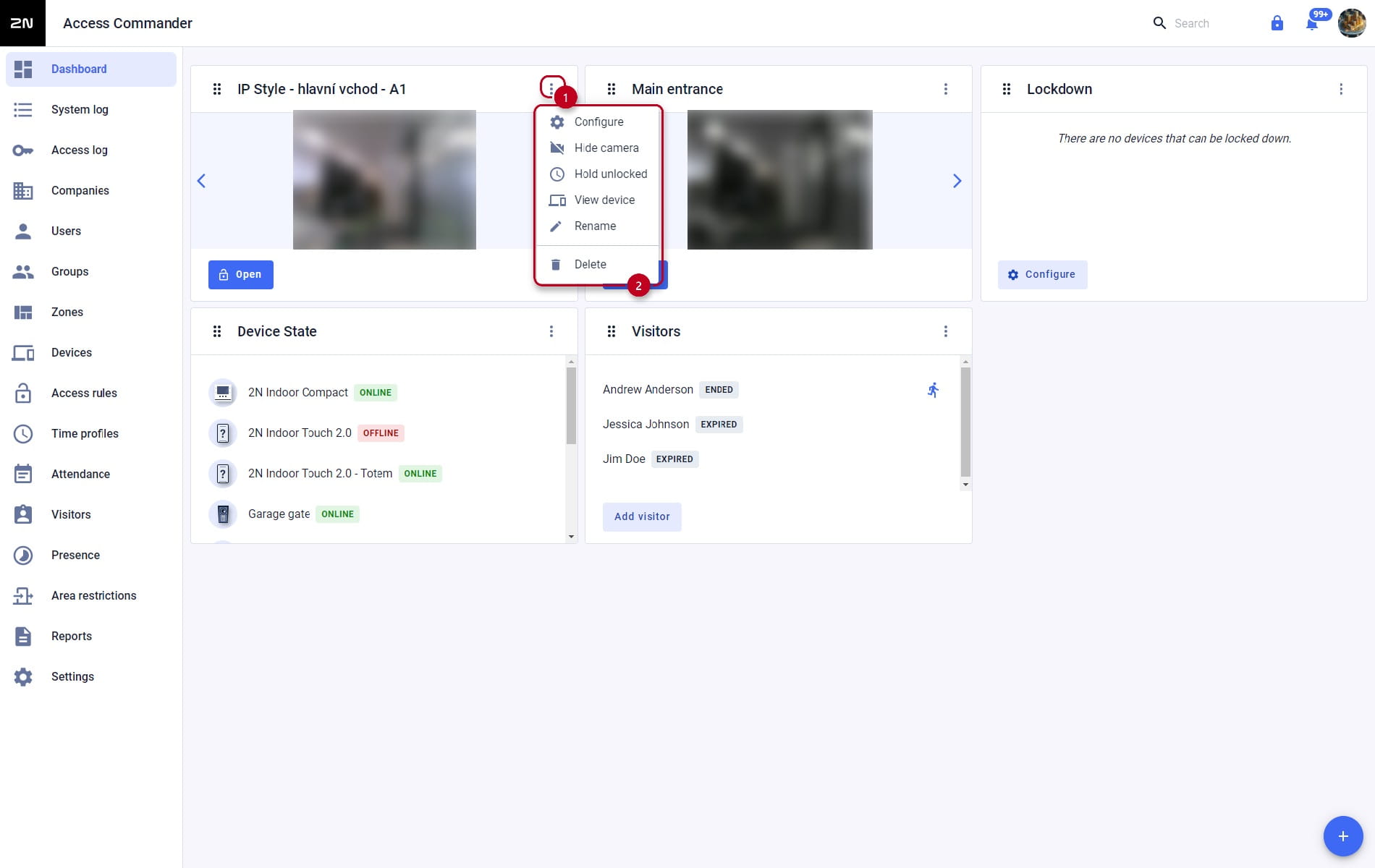 Widget configuration