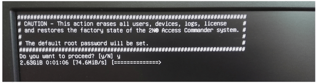 2N Access Commander Box - factory reset process