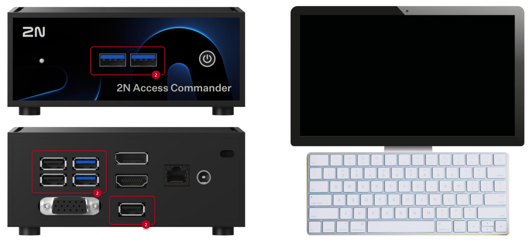 2N Access Commander Box 2.0 - keyboard connectivity
