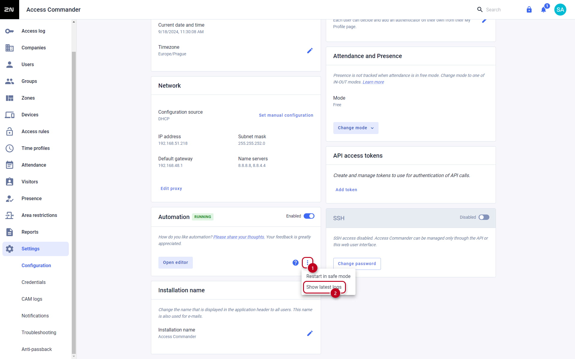 Automation - more options