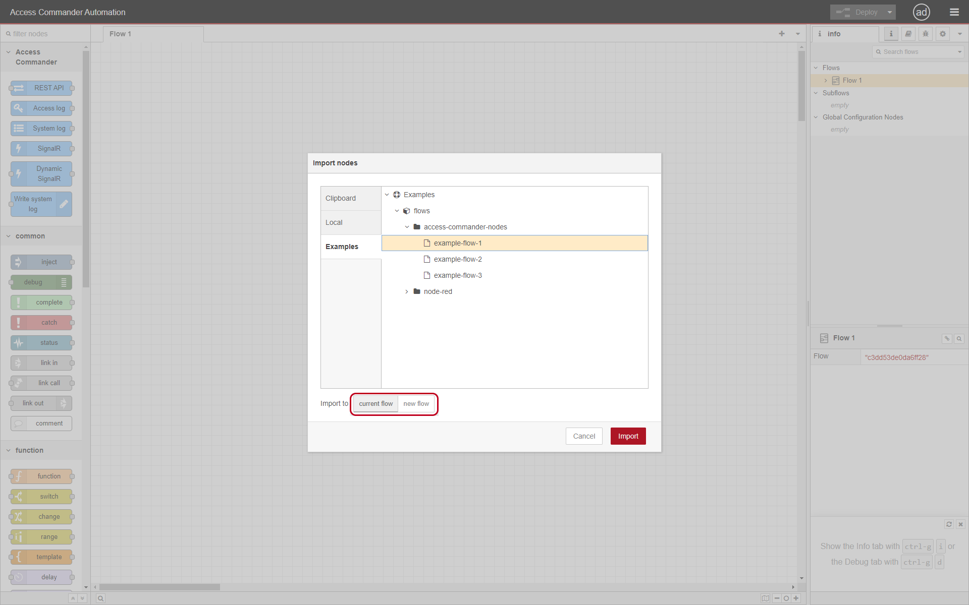 Import - examples