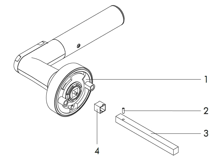Assemblage de l’axe carré 01