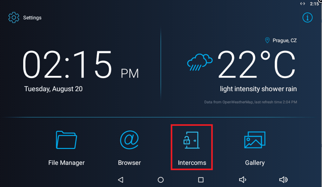 Intercoms in Indoor Touch