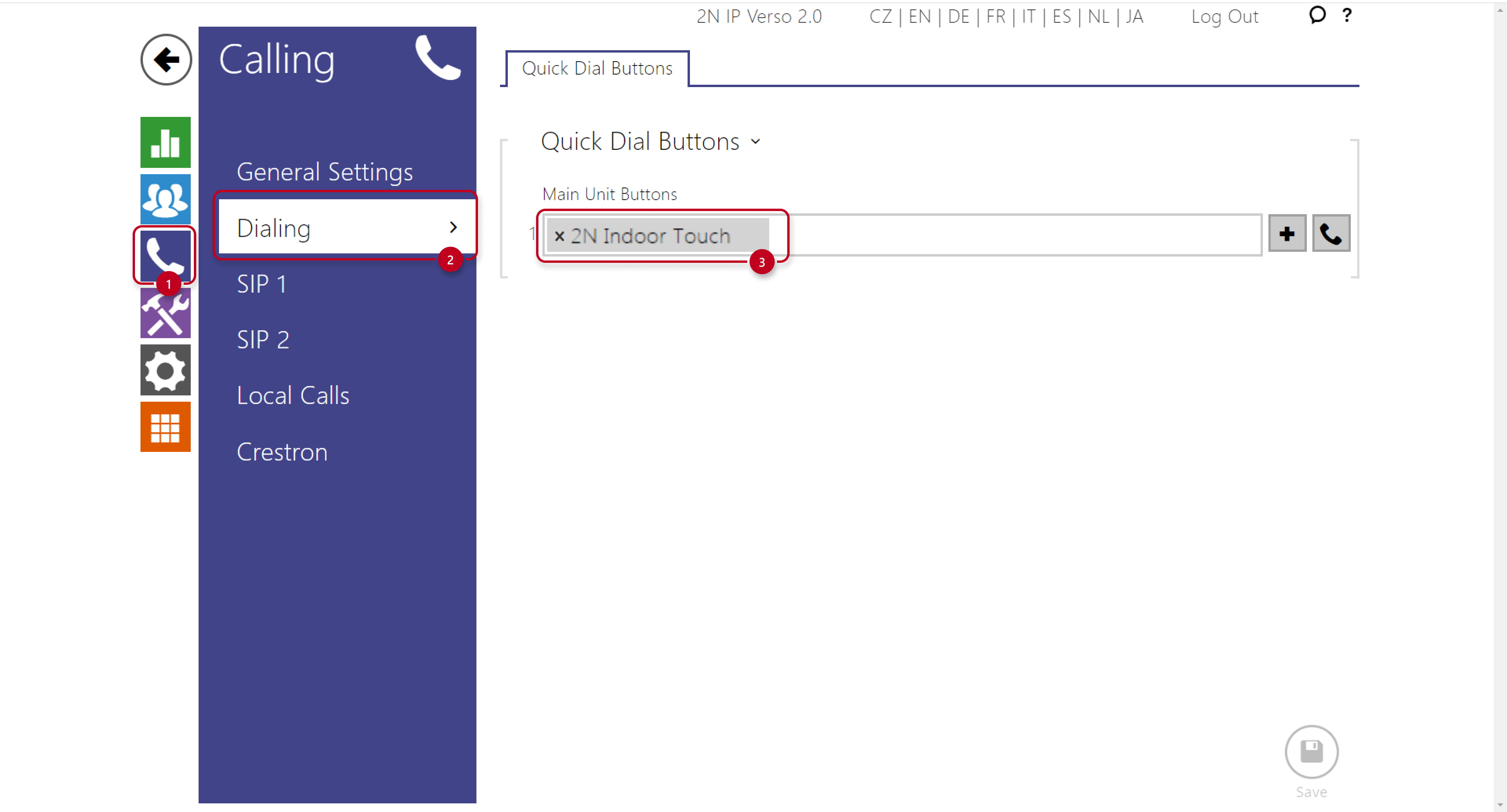 Quick Unit buttons