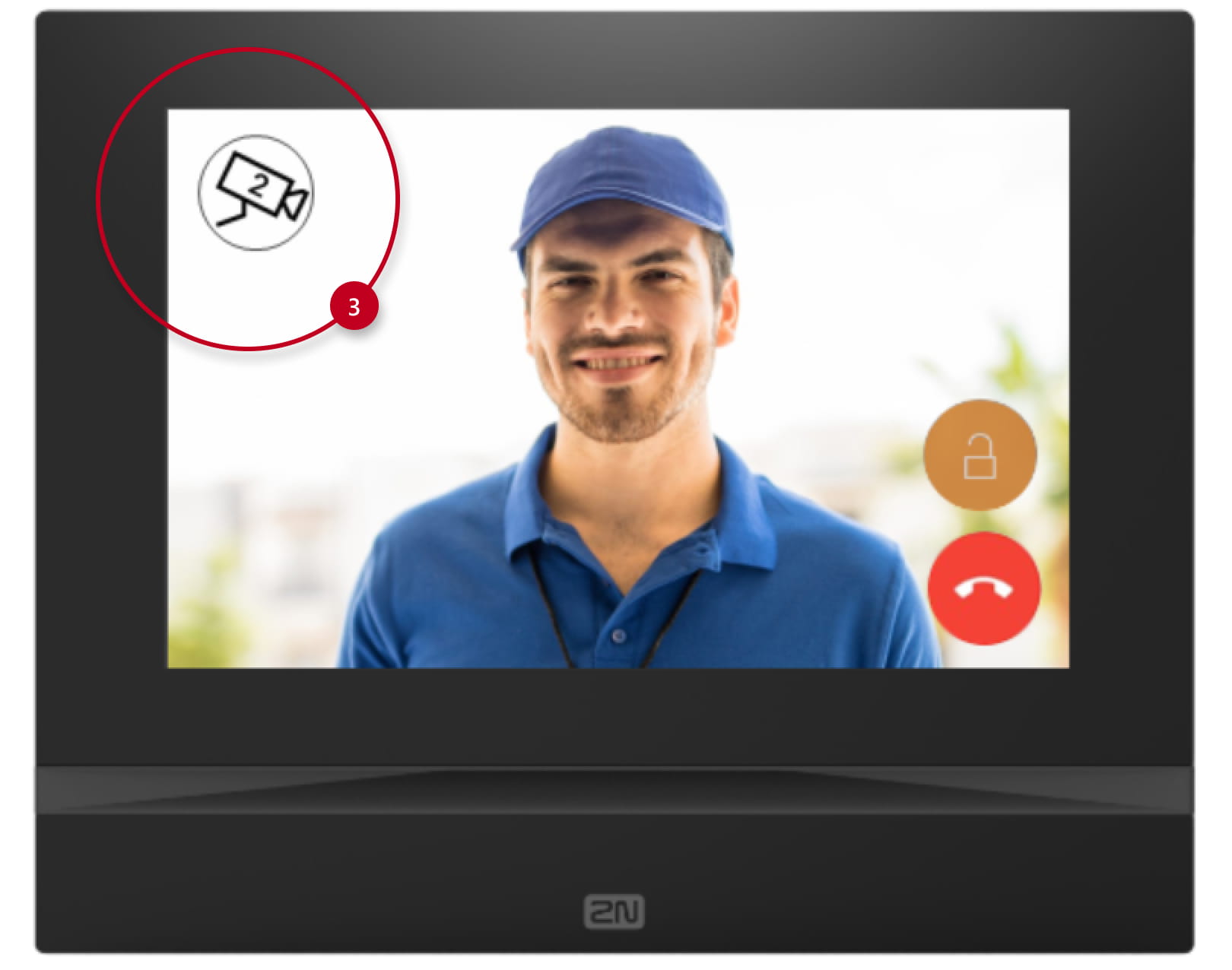 2N Indoor View - Switching to external camera