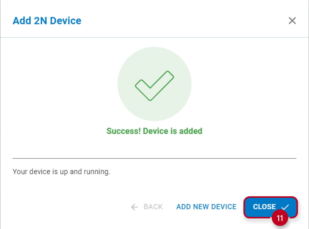 My2N Device Added