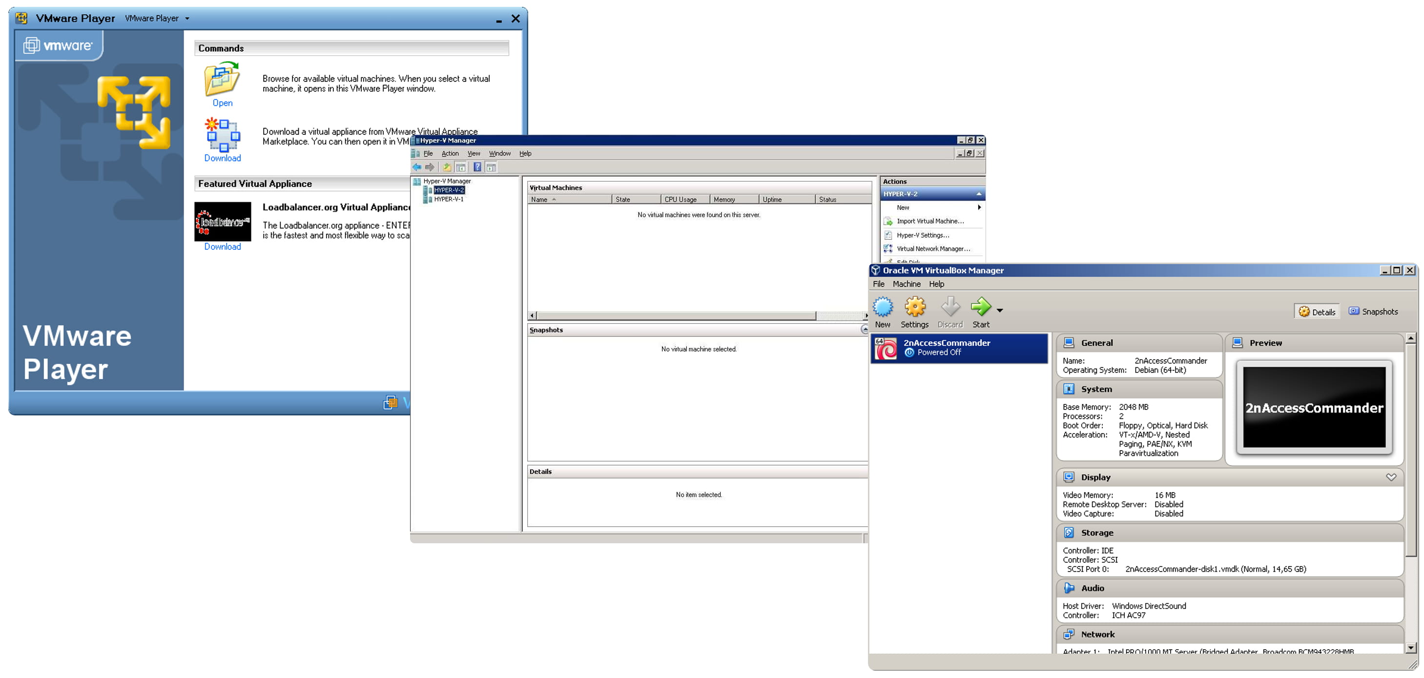 2N Access Commander - Virtualization platforms