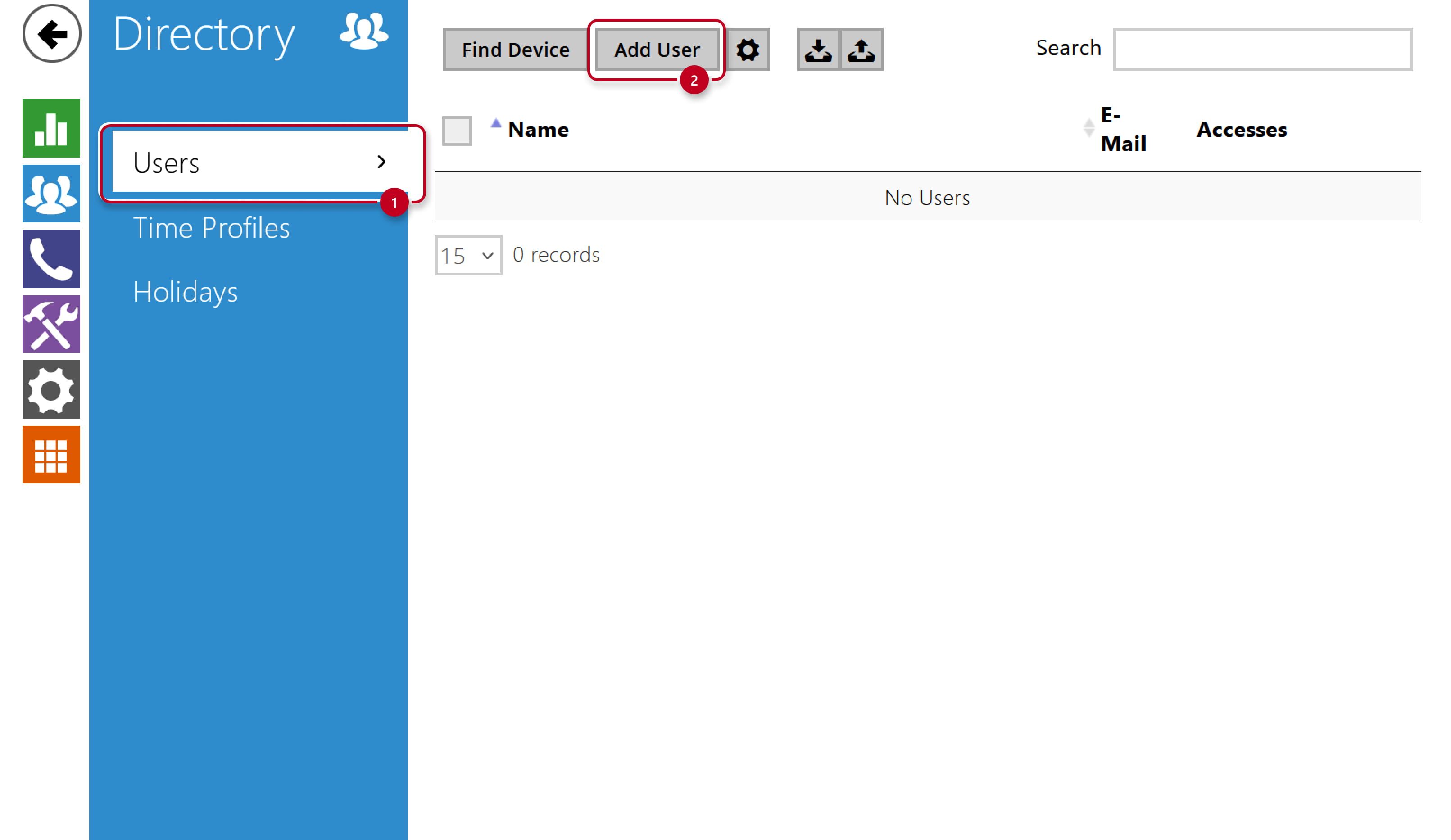 2N IP Intercom - Directory - Users - Add User 2N IP Intercom - Directory - Users - Add User