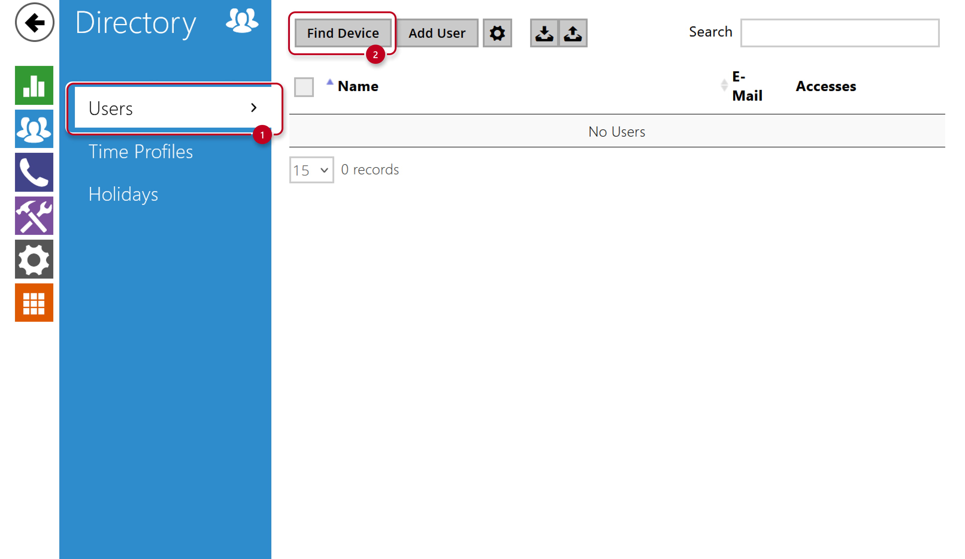 2N IP Intercom - Directory - Users - Find Device 2N IP Intercom - Directory - Users - Find Device