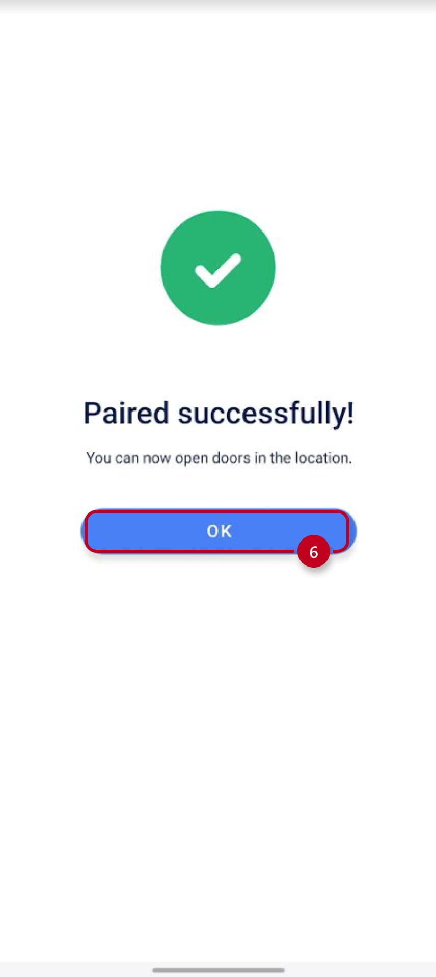 pairing on the app 4