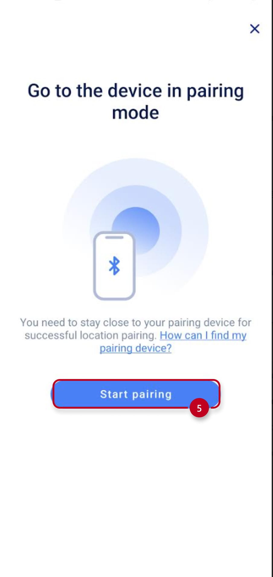 Pairing procedure on the My2N app 3
