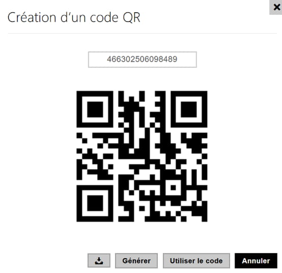 Code QR visiteur