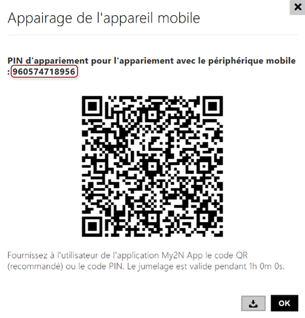PIN de jumelage
