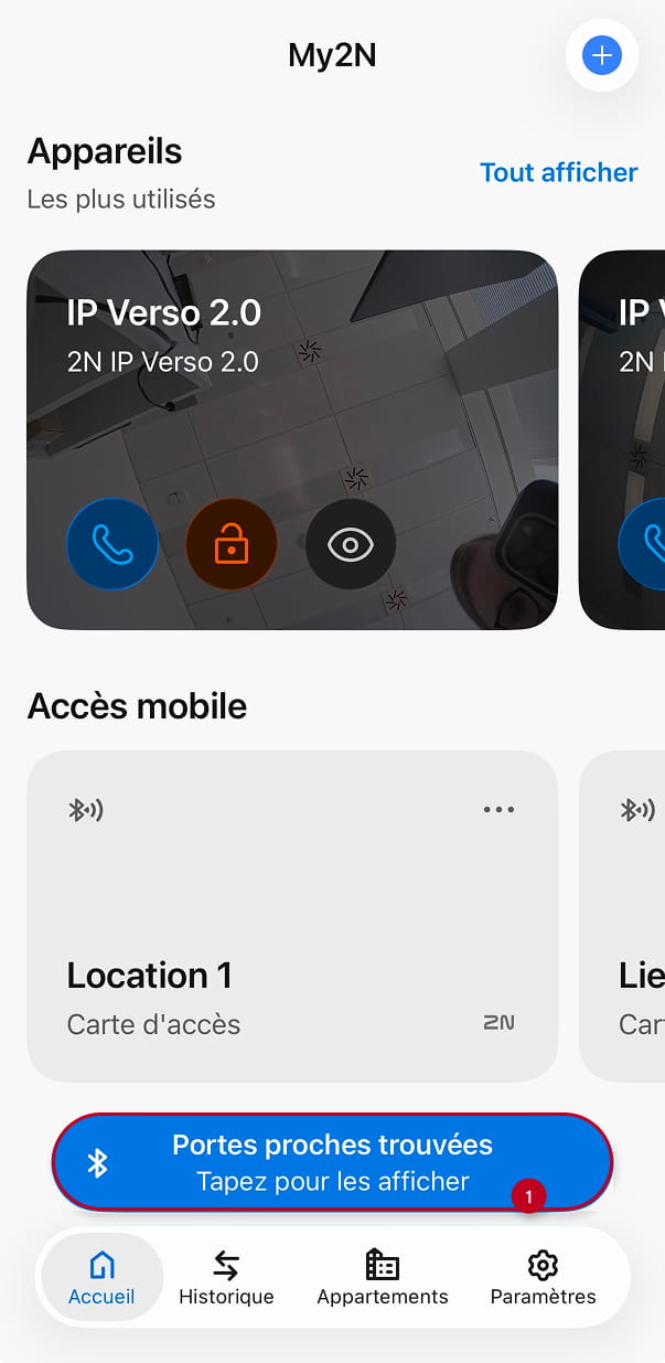 Application My2N - Portes proches trouvées (1)