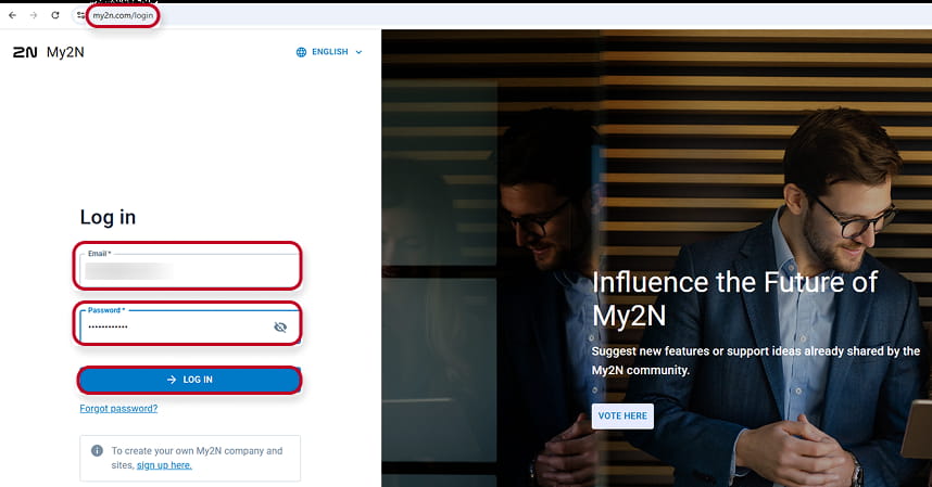 My2N login